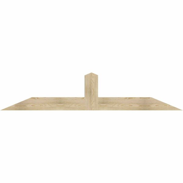 Ekena Millwork Portland Rough Sawn Timber Gable Bracket, Douglas Fir, 84"W x 17"H x 4"D x 6"F, 5/12 Pitch GBW084X17X0406POR00RDF - main